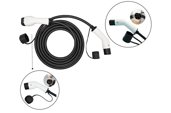 11kW Electric Vehicle Charger with Type 2 Charging Cable – RCD