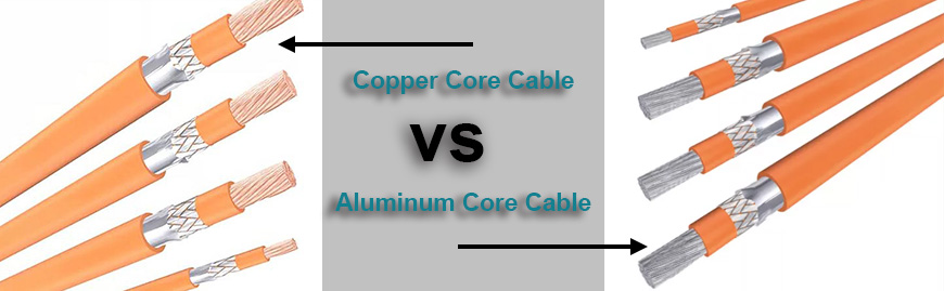 copper core cable and aluminum core cable